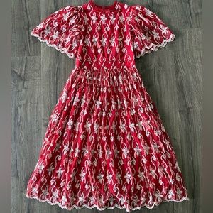 Ivy City Amelia Dress In Red